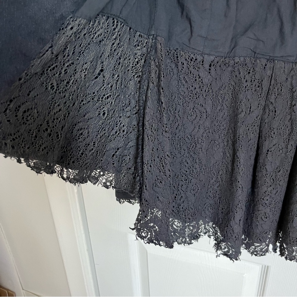 FREE PEOPLE VICTORIAN LACE JACKET IN NAVY SIZE XS - Picture 10 of 16
